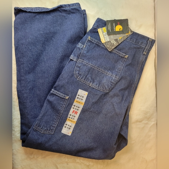 CARHARTT Flame Resistant Original Fit Men's Jeans NWT - Picture 2 of 11